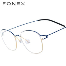 Titanium Glasses Frame Men Prescription Eyeglasses Korean Women New Brand Designer Myopia Optical Frames Screwless Eyewear